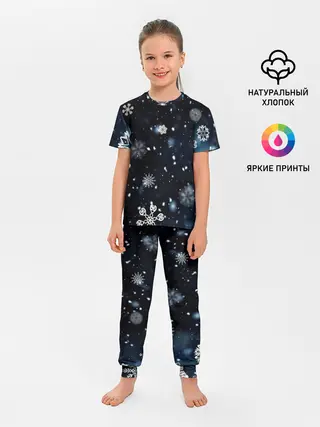 Детская пижама с брюками / А снег идёт