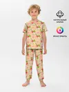 Детская пижама с брюками / Яблоки паттерн
