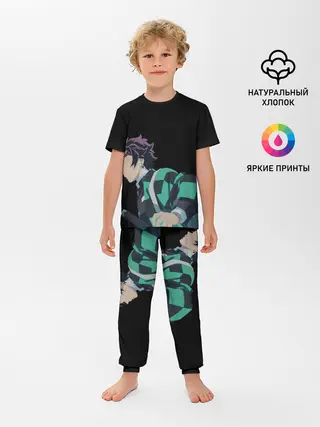 Детская пижама с брюками / Tanjirou Kamado