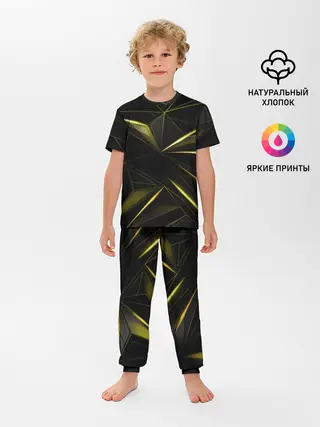 Детская пижама с брюками / Текстура.