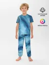 Детская пижама с брюками / Голубой мрамор