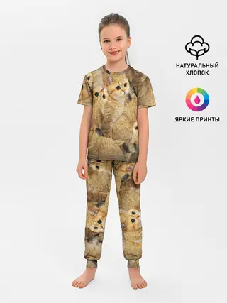 Детская пижама с брюками / КОТЯТУШКИ