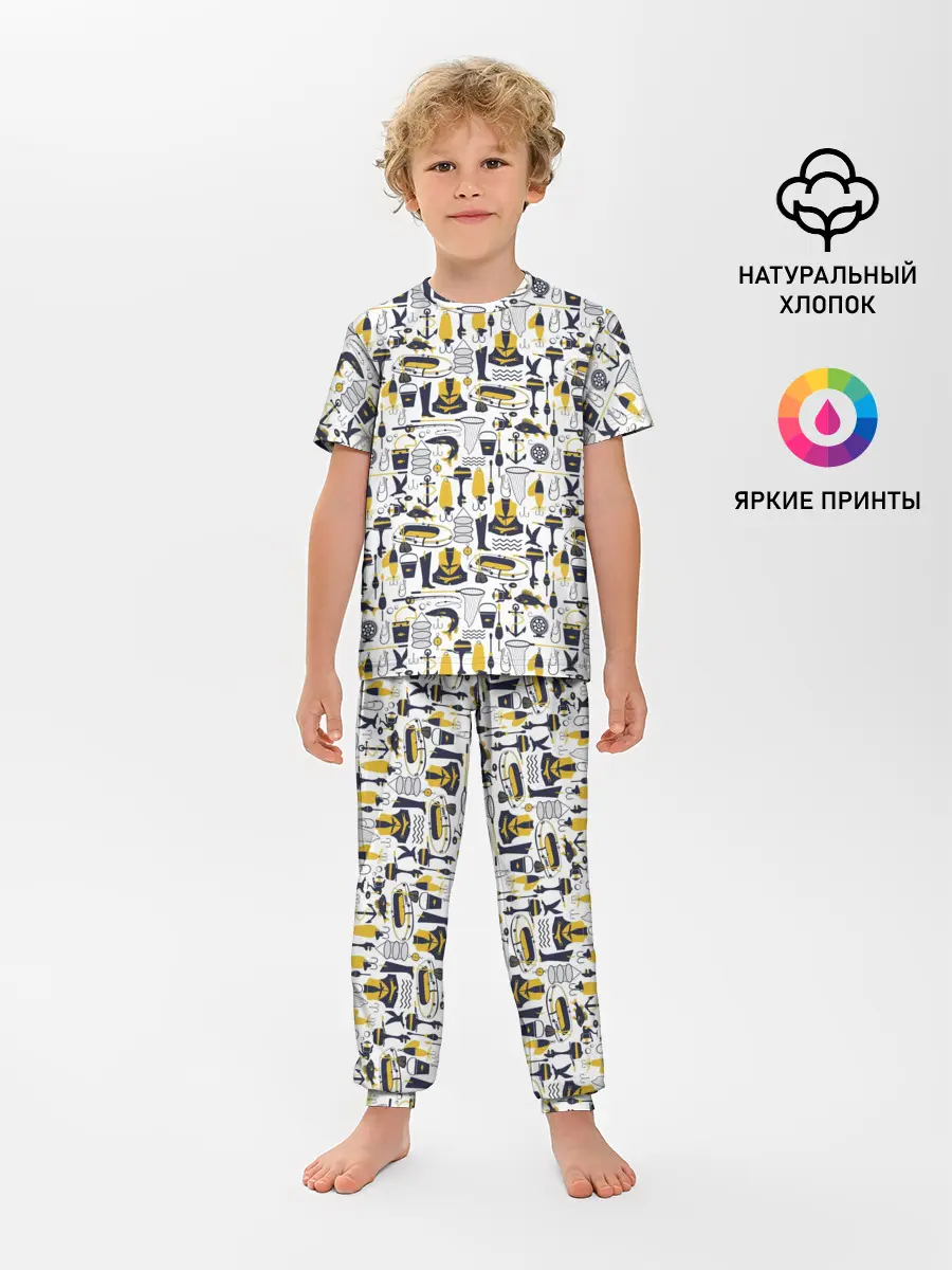 Детская пижама с брюками / Мечта рыболова