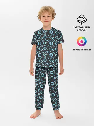 Детская пижама с брюками / Bitcoin