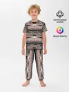 Детская пижама с брюками / Полосатый этнический орнамент