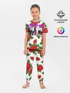Детская пижама с брюками / BTS Roses | White
