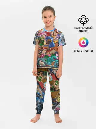 Детская пижама с брюками / Super Smash Bros ultimate