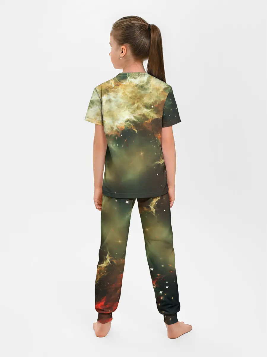 Детская пижама с брюками / НЕОНОВЫЕ ЗВЕЗДЫ