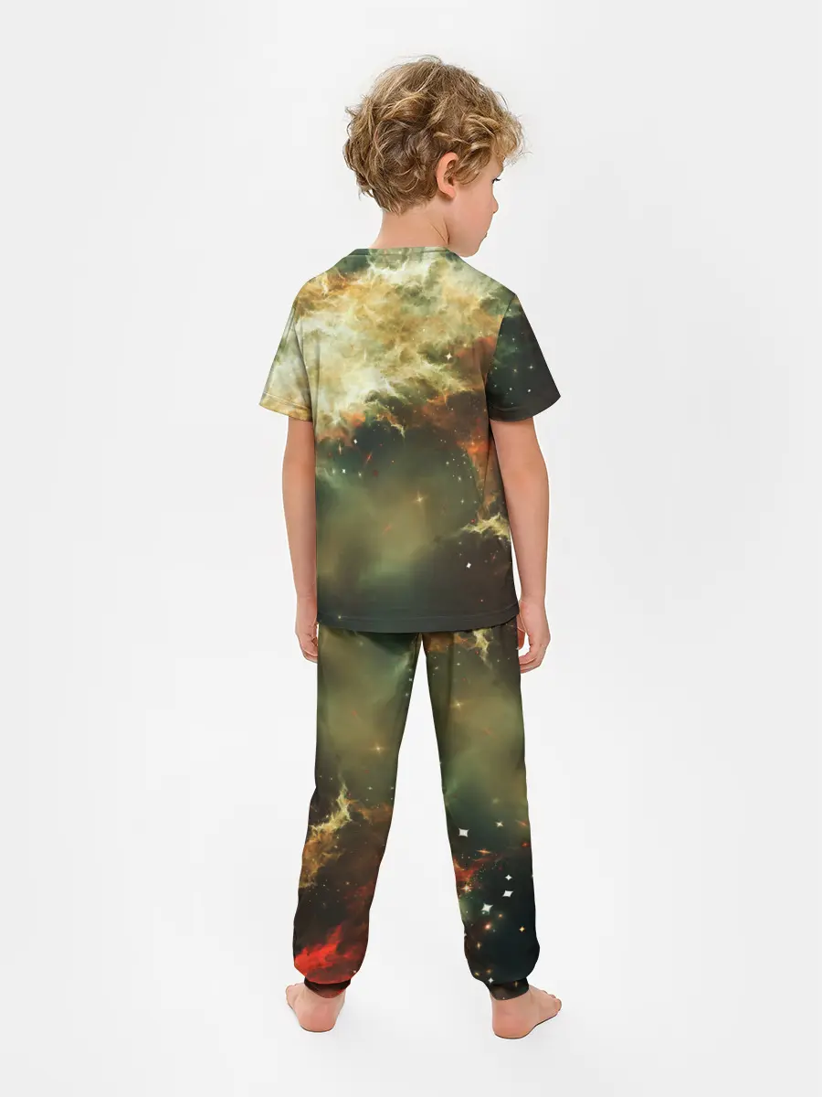 Детская пижама с брюками / НЕОНОВЫЕ ЗВЕЗДЫ