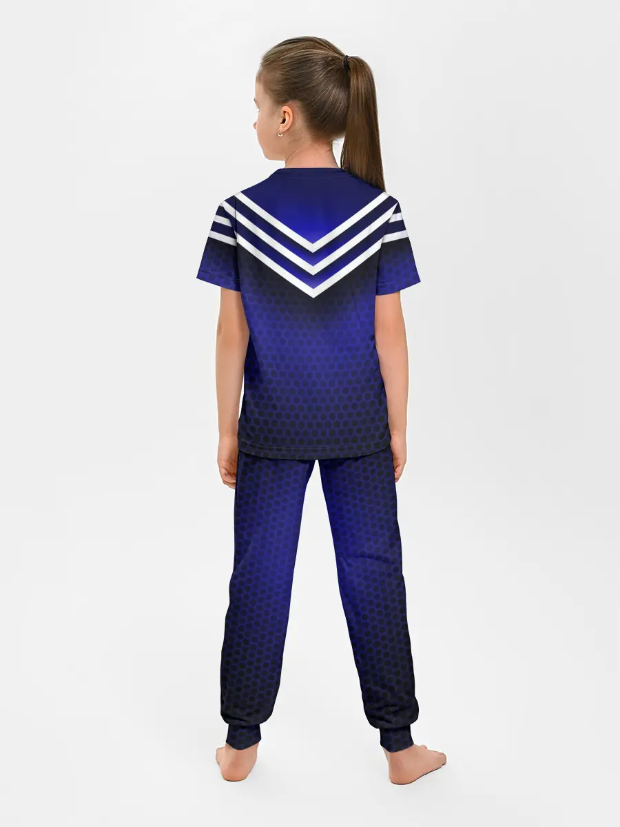 Детская пижама с брюками / Sport blue style