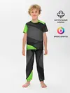 Детская пижама с брюками / Green / Black