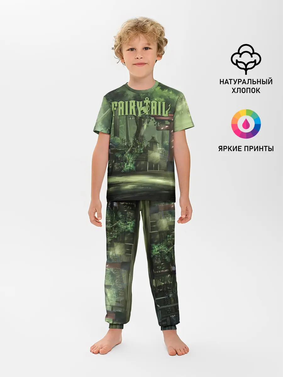 Детская пижама с брюками / Фейри Тейл лес