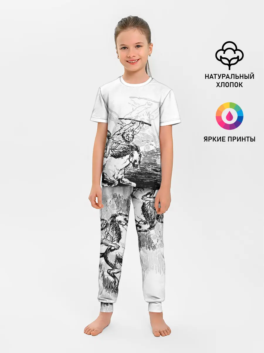 Детская пижама с брюками / A demon on a horse