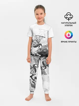 Детская пижама с брюками / A demon on a horse