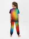 Детская пижама с брюками / Радужный градиент