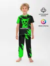 Детская пижама с брюками / MINECRAFT CREEPER CAT