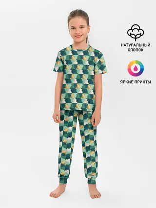 Детская пижама с брюками / Ёлочный Дизайн