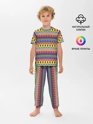 Детская пижама с брюками / JoJos Bizarre Adventure Logo