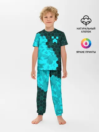 Детская пижама с брюками / MINECRAFT / МАЙНКРАФТ