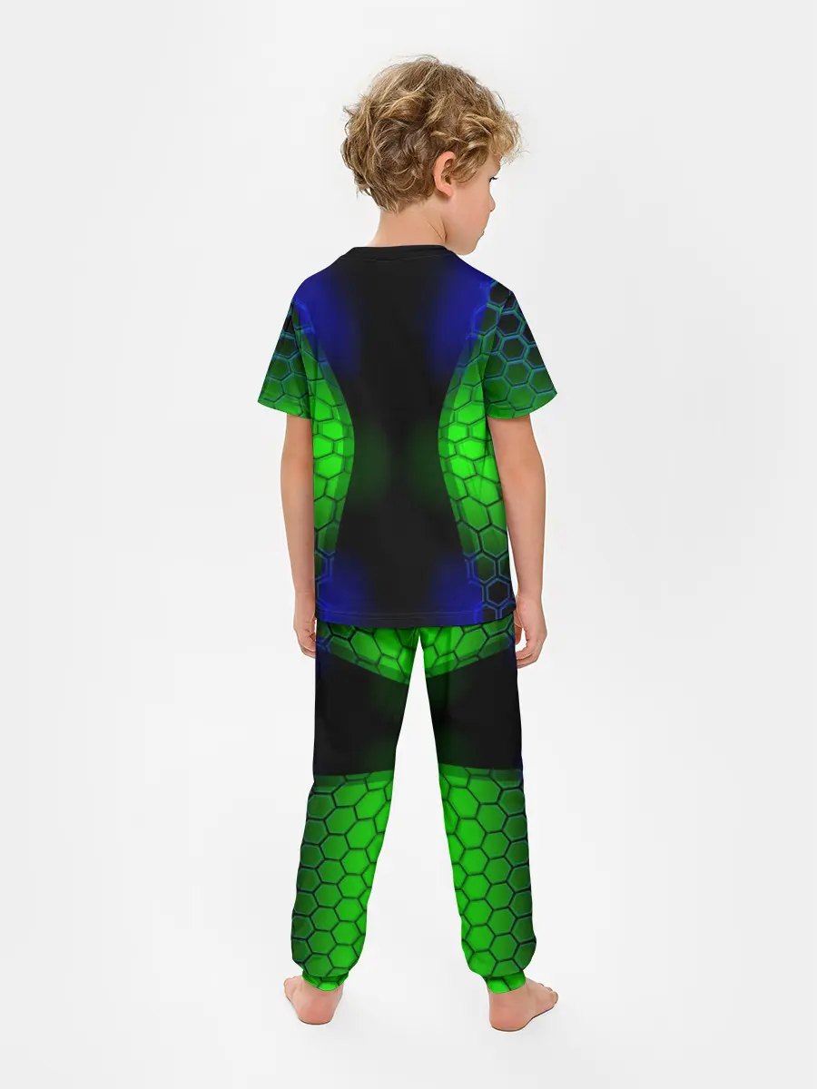 Детская пижама с брюками / Паук на ночной охоте