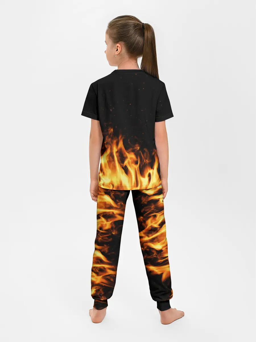 Детская пижама с брюками / Огонь