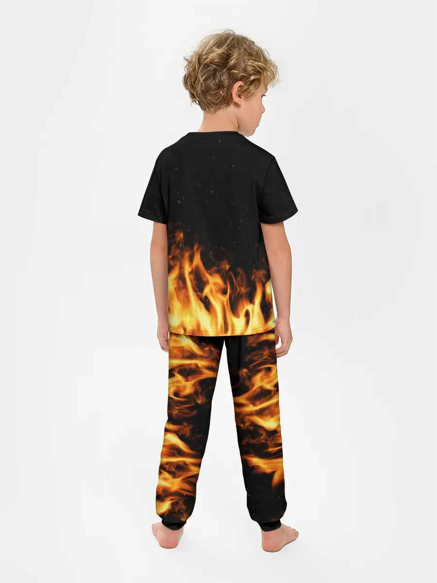 Детская пижама с брюками / Огонь