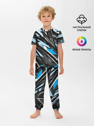 Детская пижама с брюками / Текстура. Линия. Движение