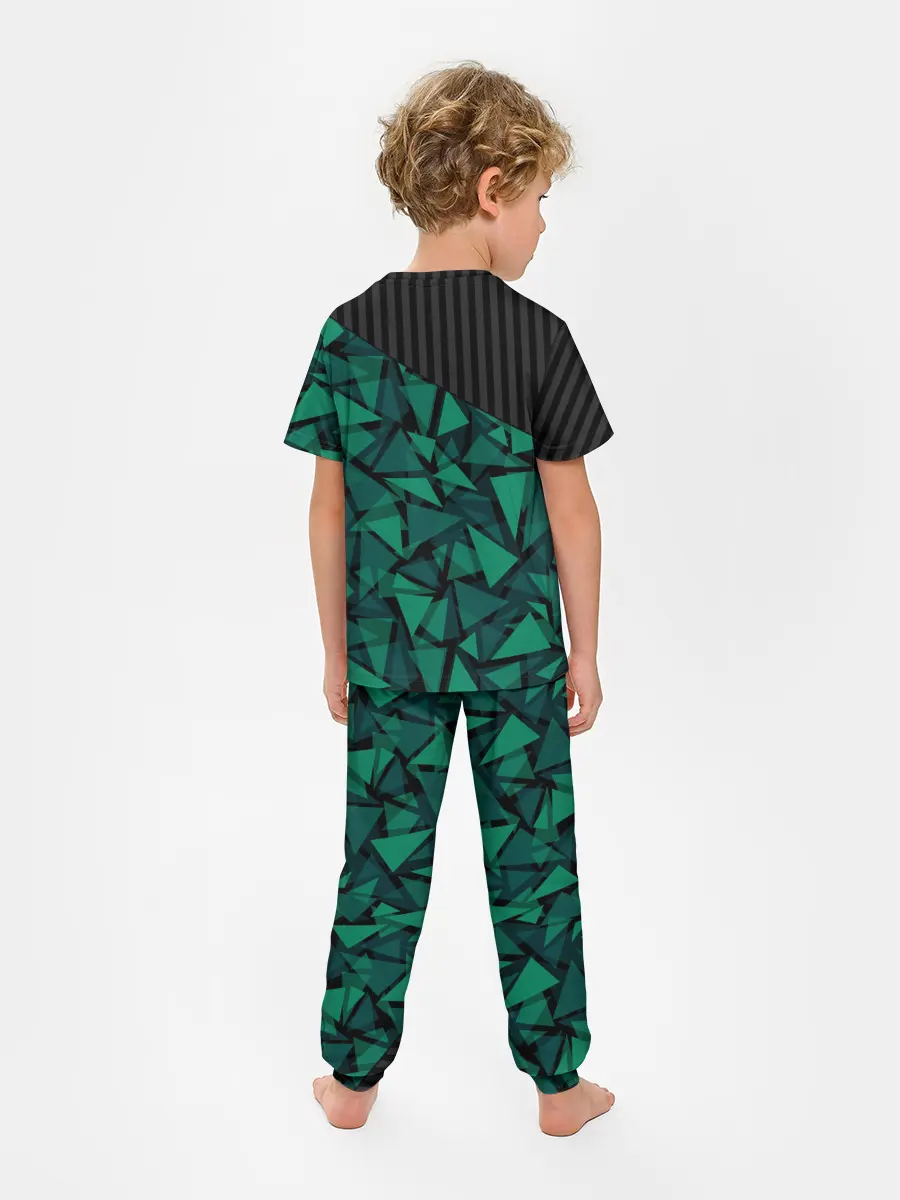 Детская пижама с брюками / Геометрический узор