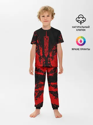 Детская пижама с брюками / BERSERK sword red