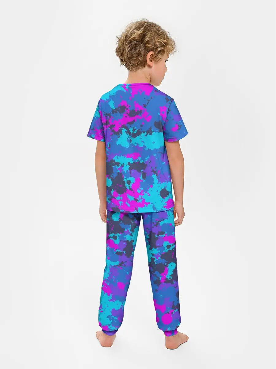 Детская пижама с брюками / Неоновые краски