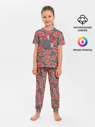 Детская пижама с брюками / Кот-оборотень