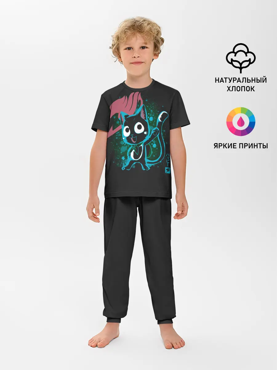 Детская пижама с брюками / Эмблема Хвоста Феи и Хэппи