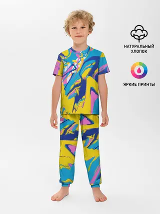 Детская пижама с брюками / Клякса