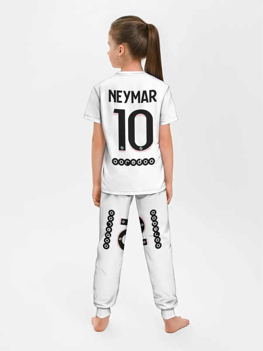Детская пижама с брюками / Неймар ПСЖ гостевая форма 2021/2022