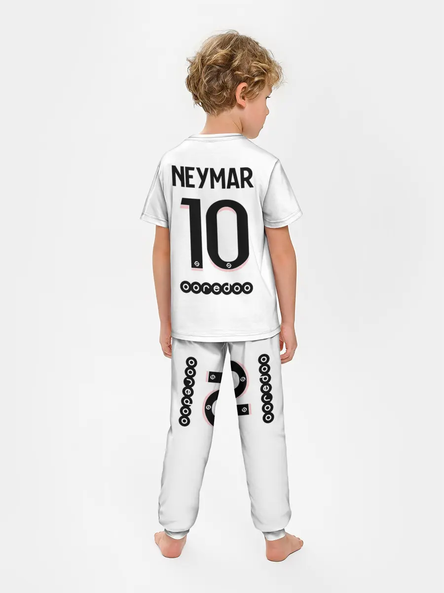 Детская пижама с брюками / Неймар ПСЖ гостевая форма 2021/2022