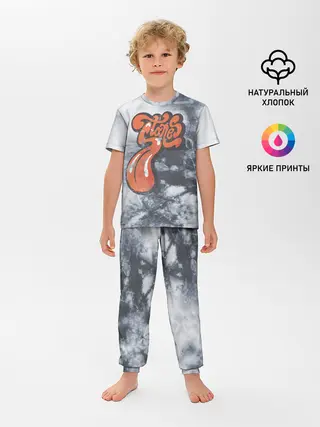 Детская пижама с брюками / rolling stones