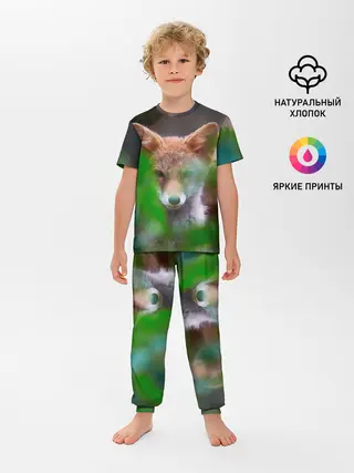 Детская пижама с брюками / Лисичка