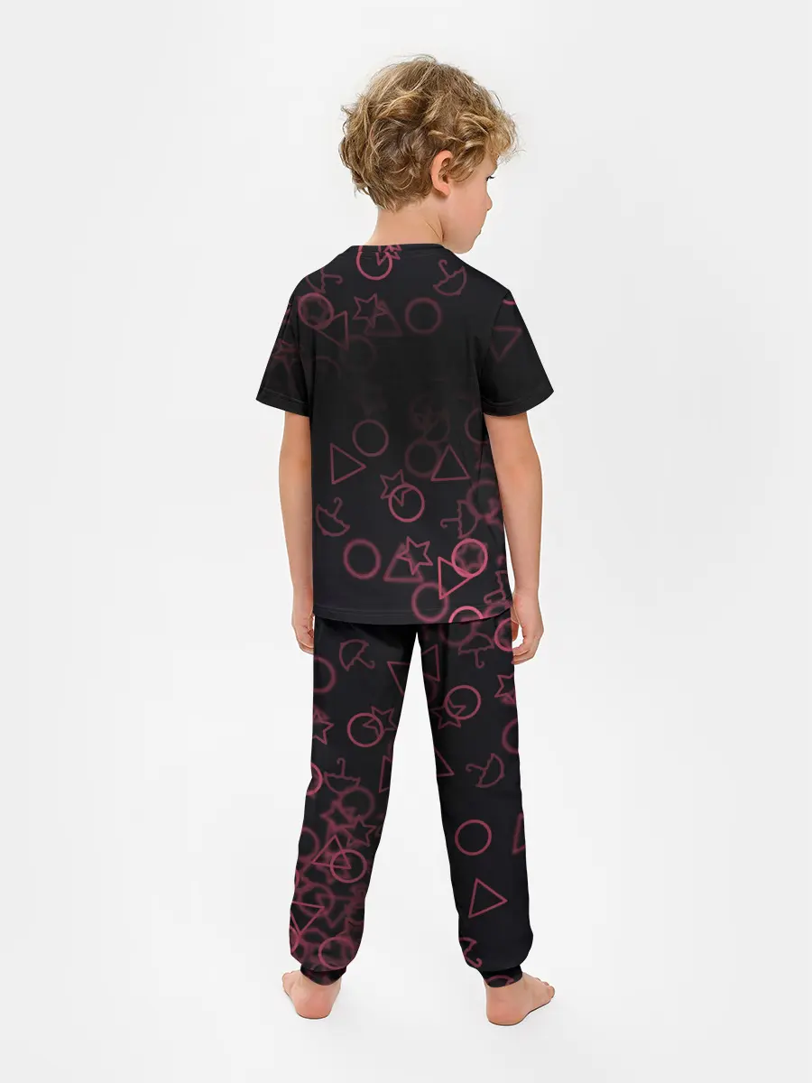Детская пижама с брюками / Squid Game Pattern.