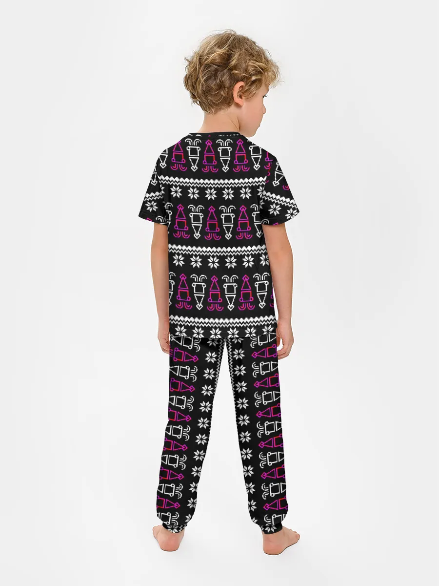 Детская пижама с брюками / Праздник кальмара