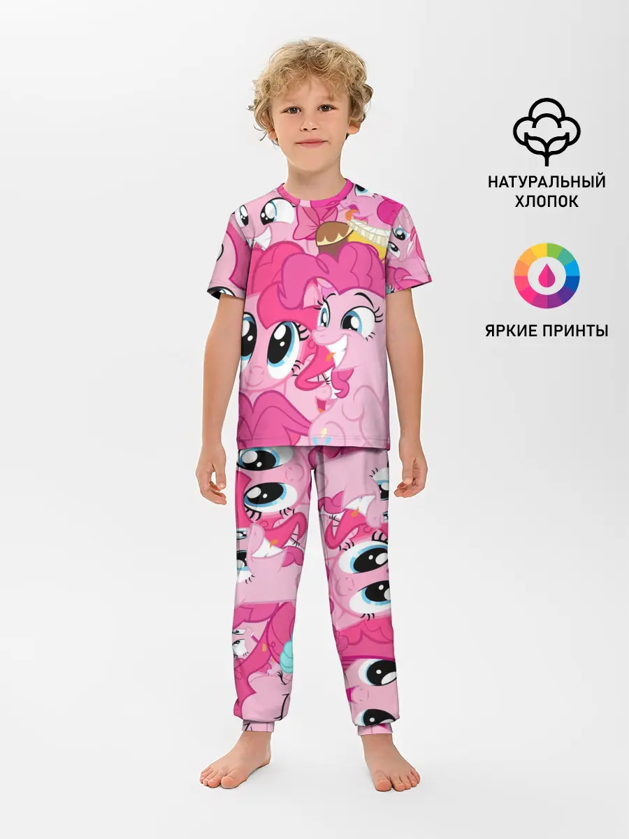 Детская пижама с брюками / Pinkie Pie pattern