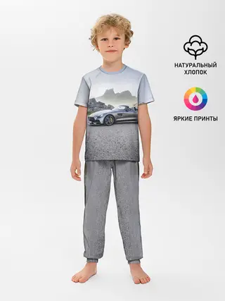 Детская пижама с брюками / Mercedes V8 Biturbo