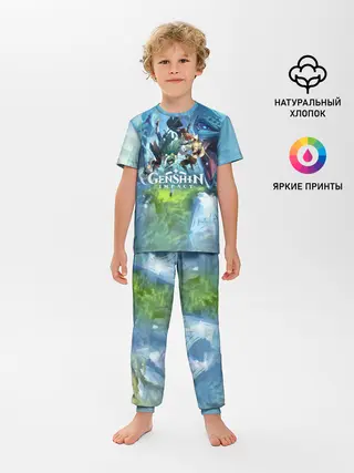 Детская пижама с брюками / Genshin Impact