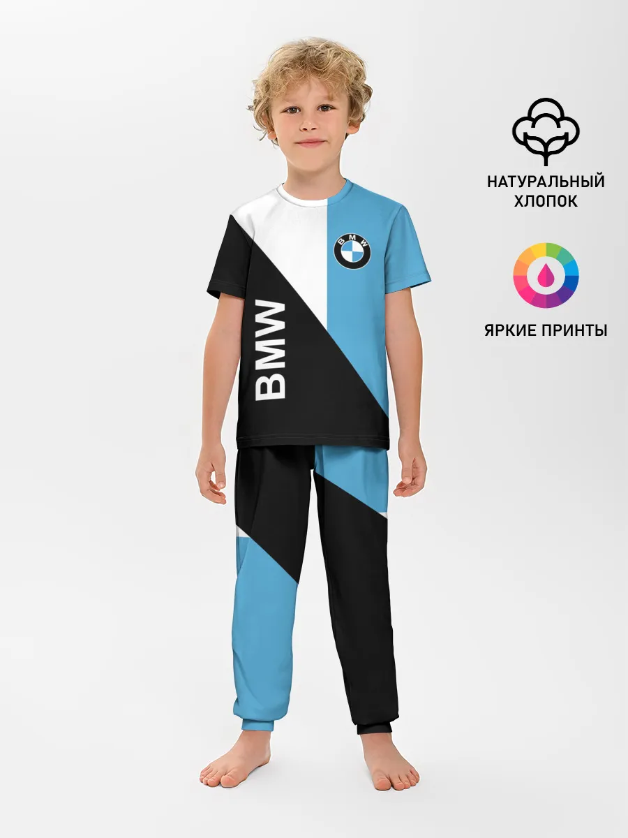 Детская пижама с брюками / BMW, спорт