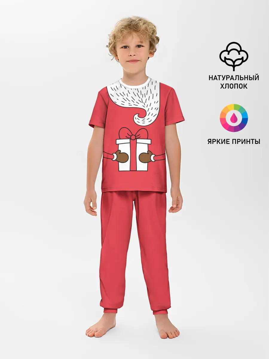 Детская пижама с брюками / Дед мороз
