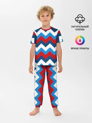 Детская пижама с брюками / Зигзаг