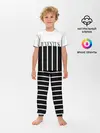 Детская пижама с брюками / Juventus | Tee Black and White