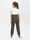 Детская пижама с брюками / Juventus | Tee Black and White