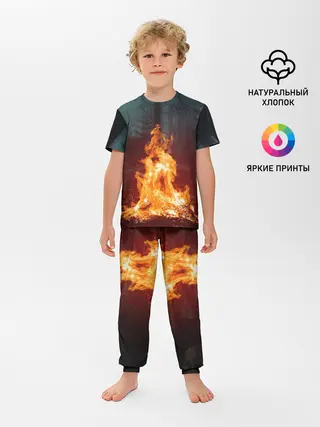 Детская пижама с брюками / Пикник в лесу