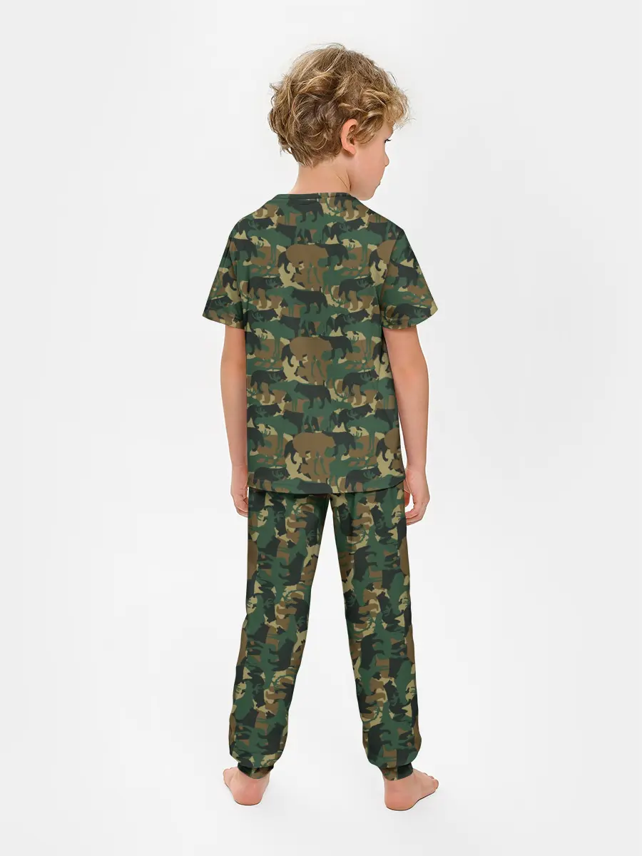 Детская пижама с брюками / Звери