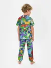 Детская пижама с брюками / Текстура Холст | Сафари
